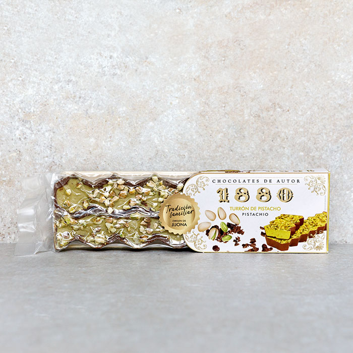 1880 Chocolate and Pistachio Turron 200g